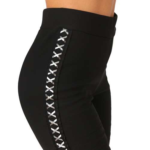 Hose leggings stretch gold - leggings,