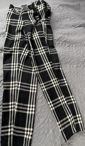 Damen hose stoff - stoff, kariert