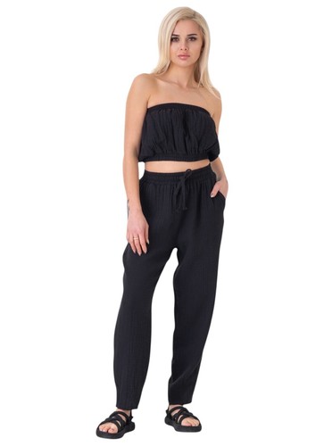 Damen musselin hose - hose, 100%