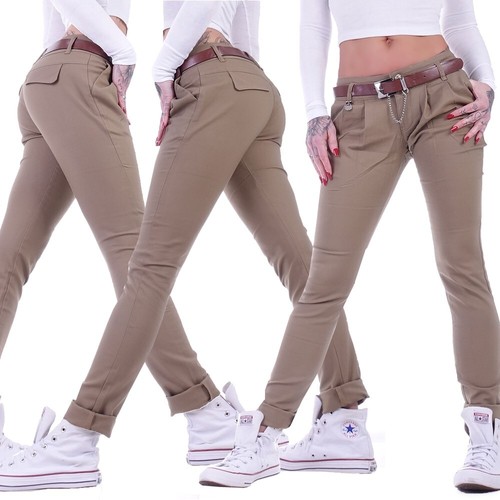 Damen chino hose stoffhose - chino,