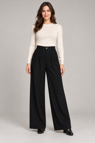 Damen hose marlenhose weites - hose,